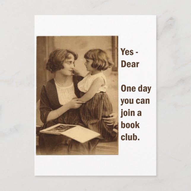 Postal madre e hija del club de libros (Anverso)