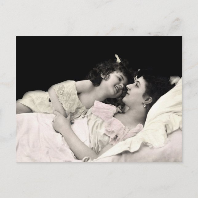 Postal Madre e hijo (Anverso)