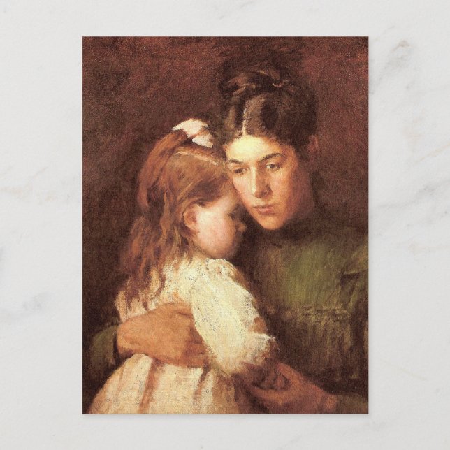 Postal Madre e hijo (Anverso)