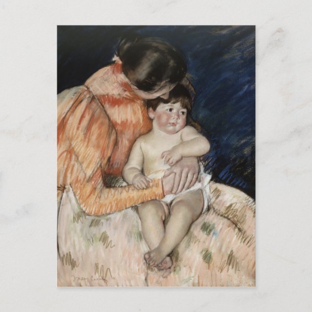 Postal Madre e hijo, años 1890 (Anverso)