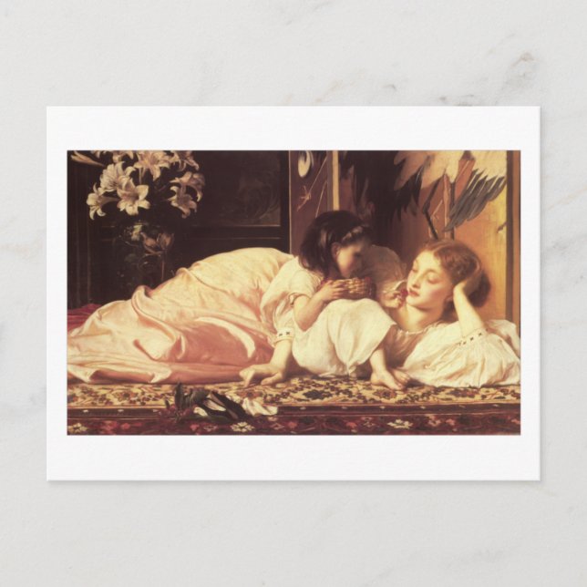 Postal Madre E Hijo - Lord Frederick Leighton (Anverso)