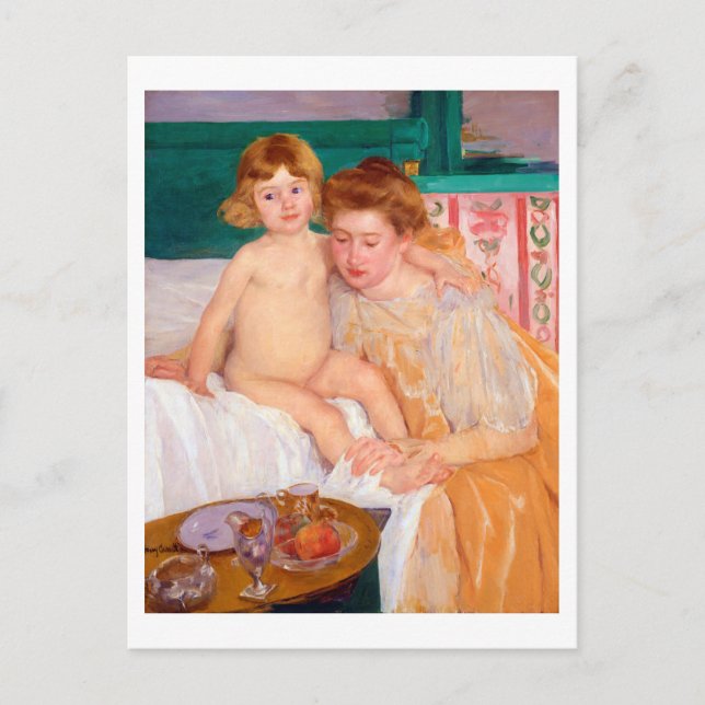 Postal Madre e hijo, Mary Cassatt (Anverso)