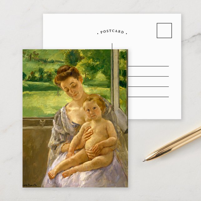 Postal Madre e hijo | Mary Cassatt (Subido por el creador)