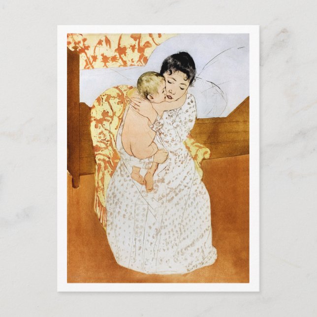 Postal Madre e hijo, Mary Cassatt (Anverso)