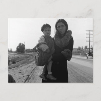 Postal Madre e hijo sin hogar - 1939
