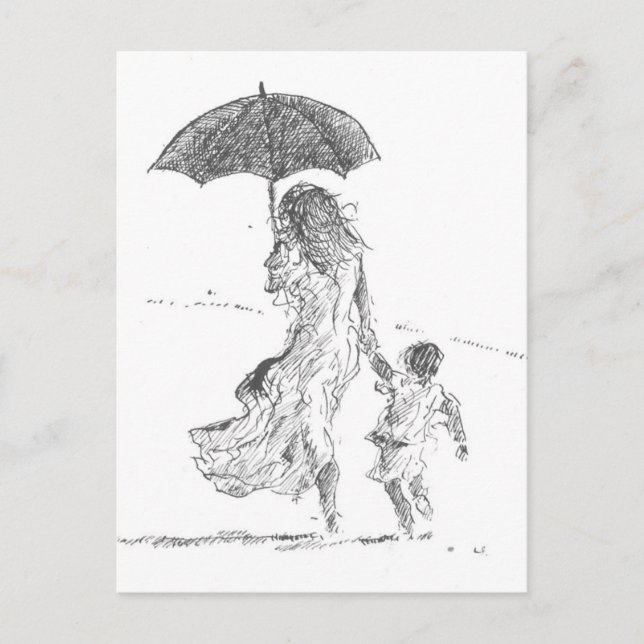 Postal Madre e hijo Sri Lanka (Anverso)