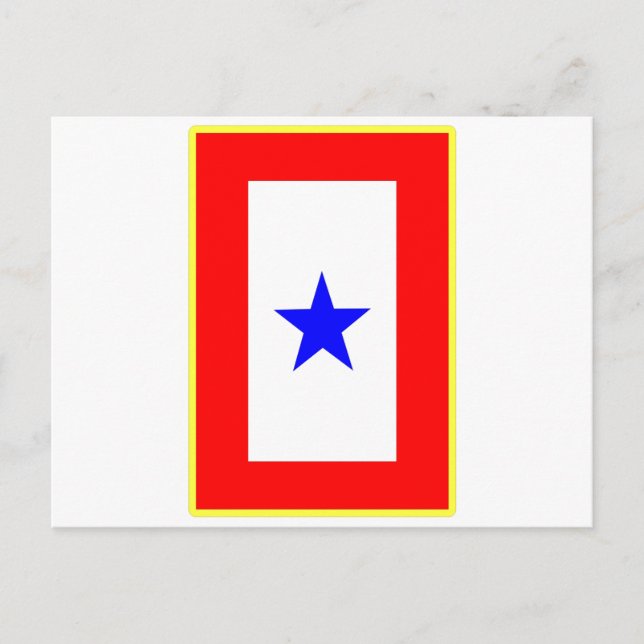 Postal Madre Estrella Azul (Anverso)