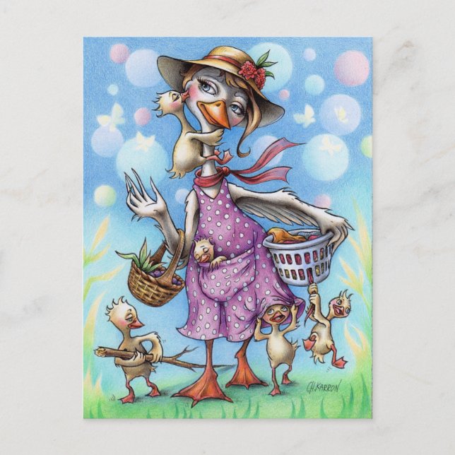 Postal Madre Goose (Anverso)