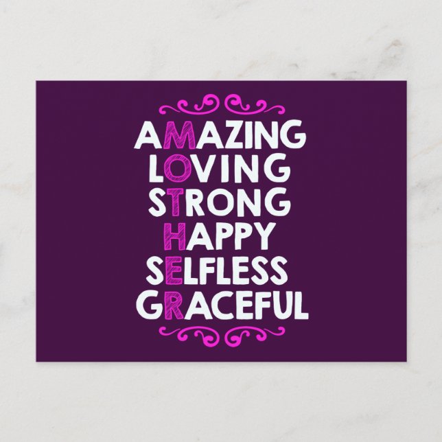 Postal MADRE | Perfecto regalo de Día de la Madre (Anverso)