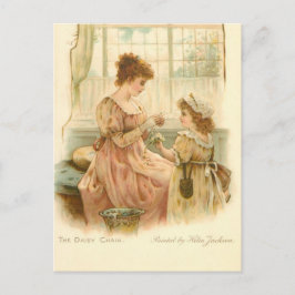 Postal Madre Y Hija Vintage