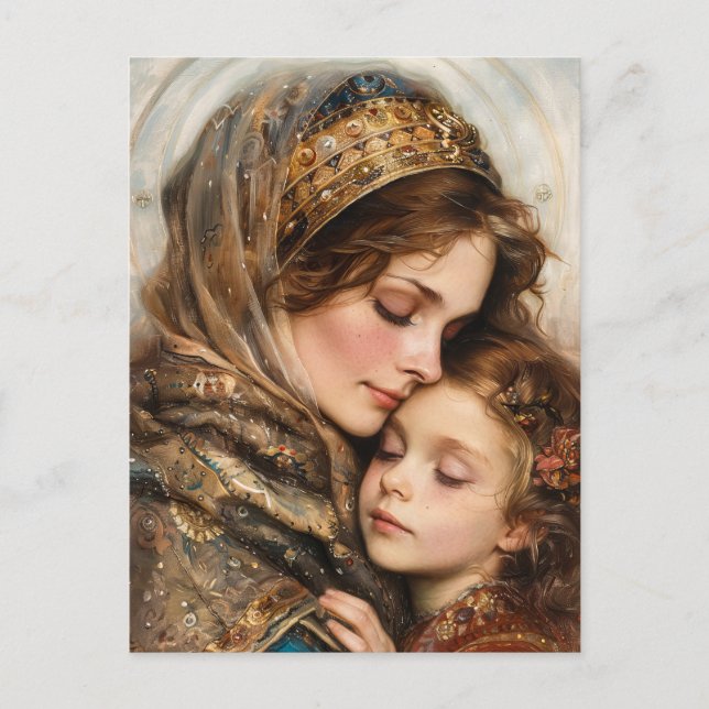 Postal Madre y Niño (Anverso)