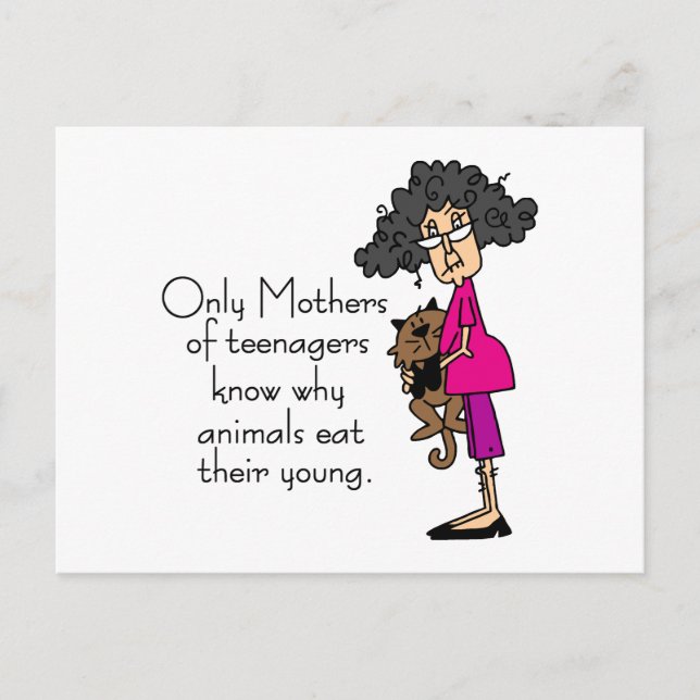 Postal Madres de adolescentes (Anverso)