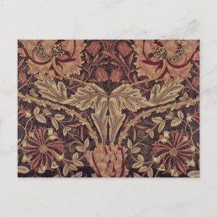 Postal Madreselva de William Morris, flores de jardín Art