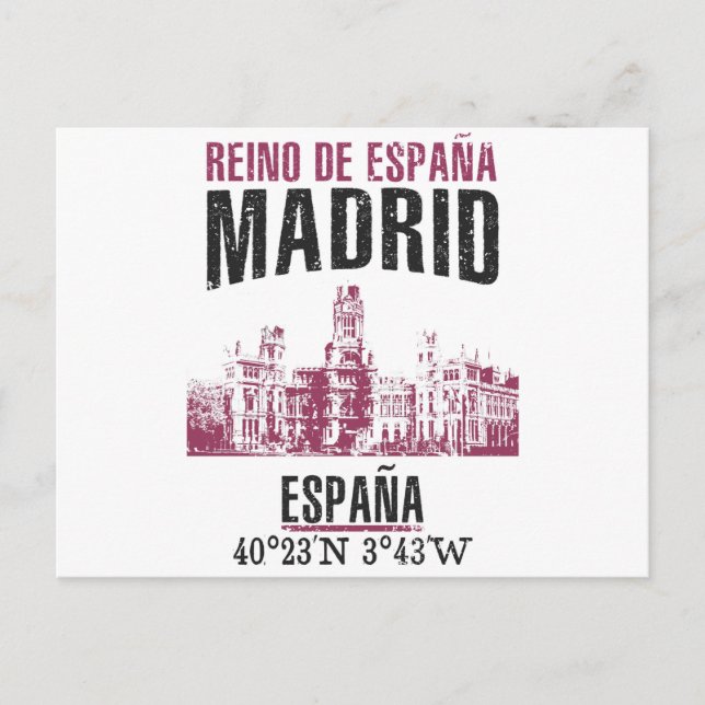 Postal Madrid (Anverso)
