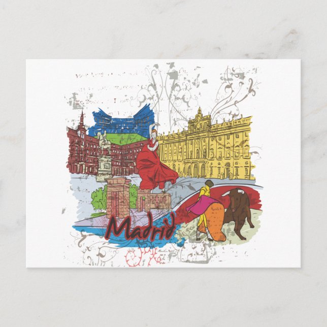 Postal Madrid (Anverso)
