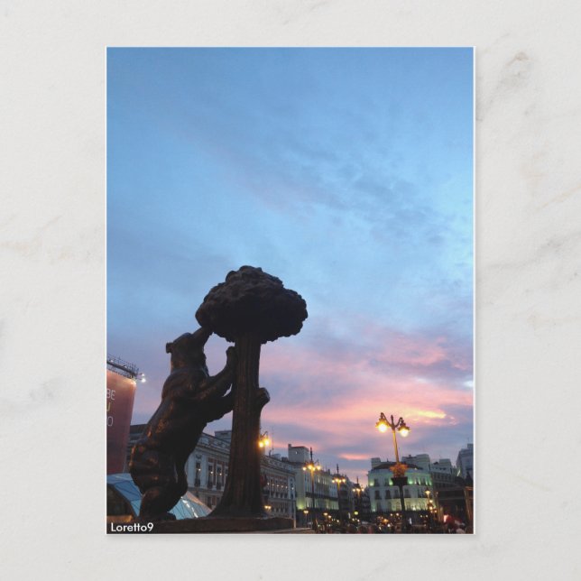 Postal Madrid - El Oso y el Madroño (Anverso)