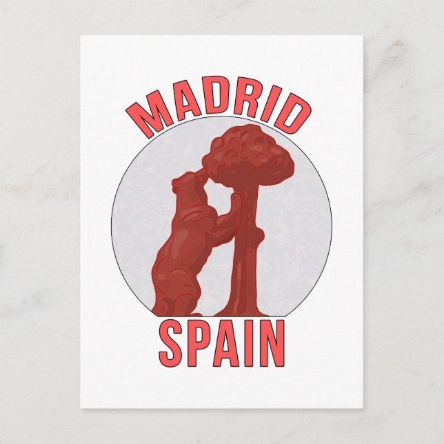 Postal Madrid España (Anverso)