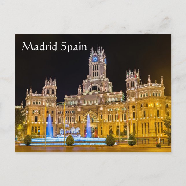 Postal Madrid España (Anverso)