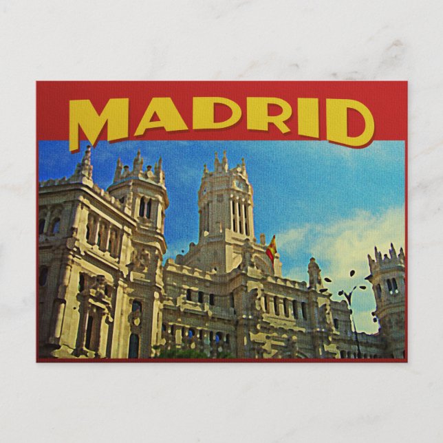 Postal Madrid España (Anverso)