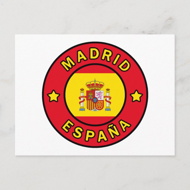 Postal Madrid España (Anverso)