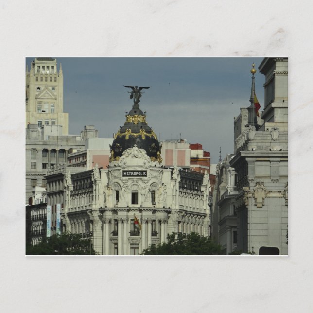 Postal Madrid España (Anverso)