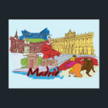Postal Madrid, España Ciudad Famosa Mundial<br><div class="desc">Madrid,  España World Famous City Postcard and Collection Famous Cities de todo el mundo,  Asia,  América,  Europa,  América del Norte,  Sudamérica,  Australia,  África.</div>