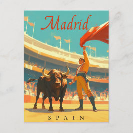 Postal Madrid, España, encanto vintage