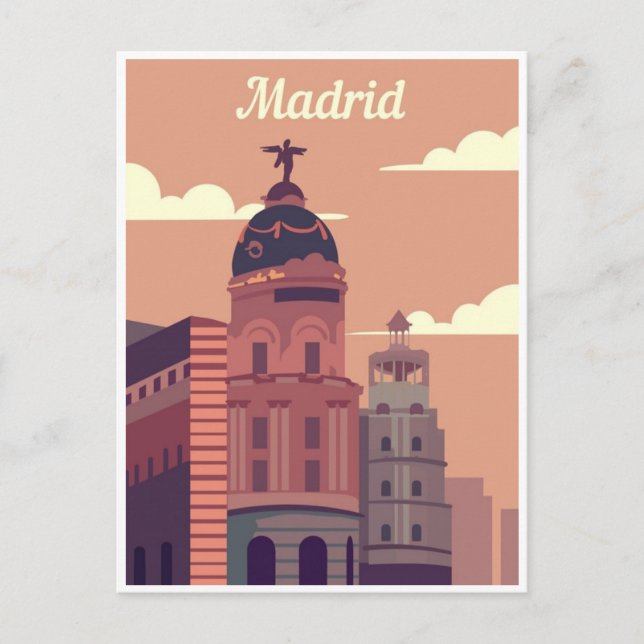 Postal Madrid España España vintage viaje España España (Anverso)