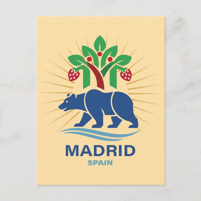 Postal Madrid España Europa (Anverso)