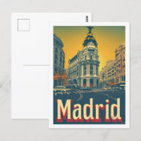Madrid España Vintage Famoso Travel Place