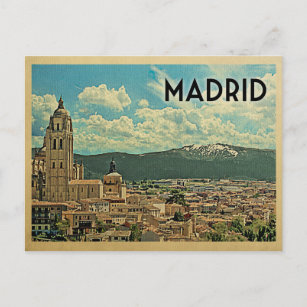 Postal Madrid Postcard España Viaje Vintage