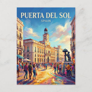 Postal Madrid - Puerta del Sol España