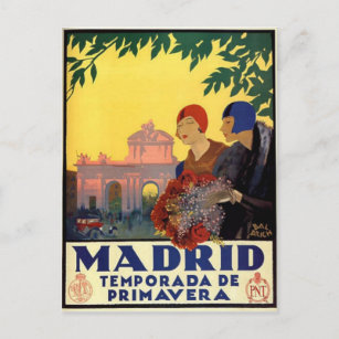 Postal Madrid Temporada de Primavera - Poster de Arte Vin