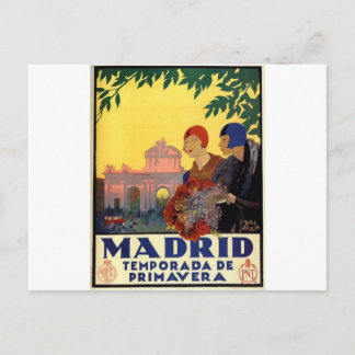 Postal Madrid Temporada de Primavera - Poster de Arte Vin