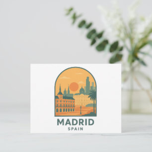 Postal Madrid Vintage España Viajes – Ciudad Retro