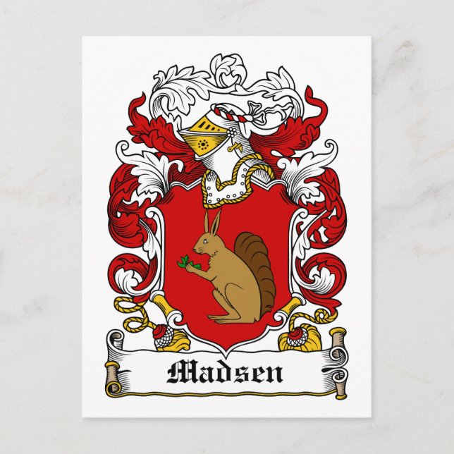 Postal Madsen Family Crest (Anverso)