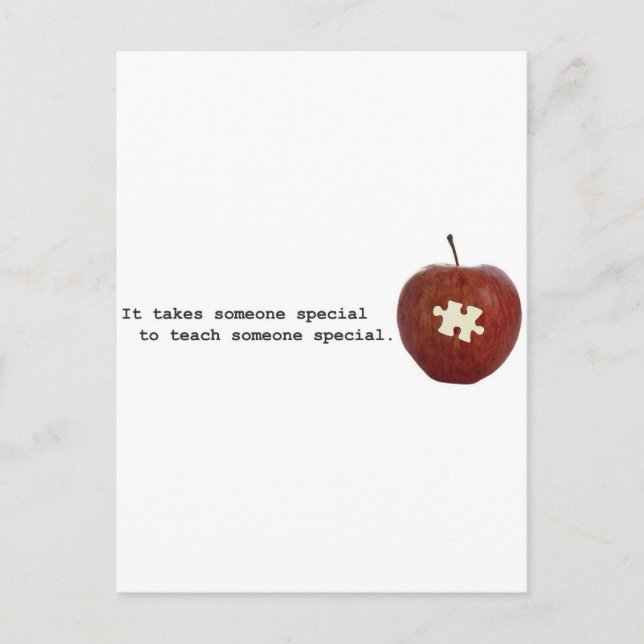 Postal Maestra de autismo (Anverso)