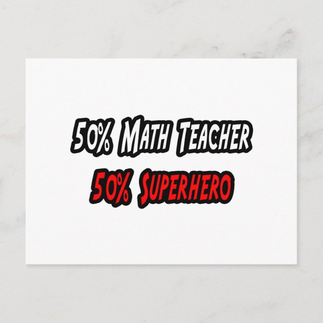 Postal Maestra / Superhéroe (Anverso)