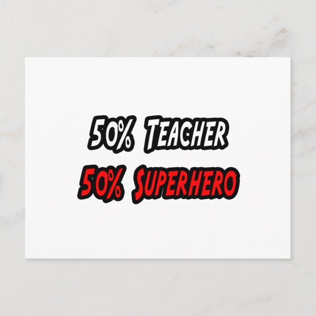 Postal Maestra / Superhéroe (Anverso)