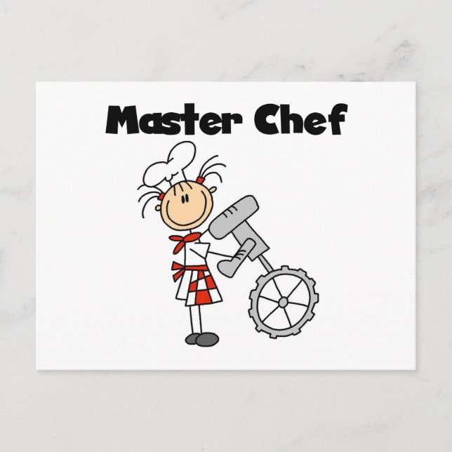 Postal Maestro Chef - Femenino (Anverso)