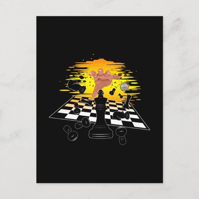 Postal Maestro de ajedrez (Anverso)