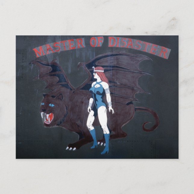 POSTAL MAESTRO DE DESASTRE - ARTE DE LA NARIZ DEL LANCER  (Anverso)