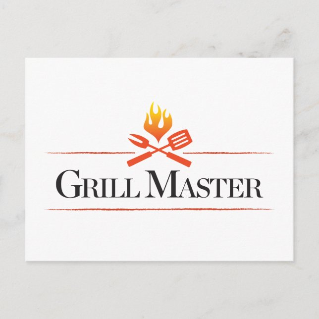 Postal Maestro de la Parrilla (Anverso)