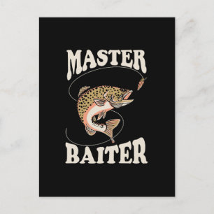 Postal Maestro de la pesca con cebo