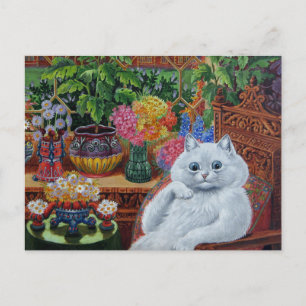 Postal “Maestro de la Universidad de Gatos” por Louis Wai