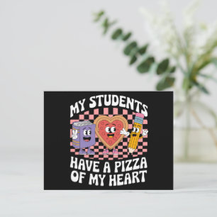 Postal Maestro Mis Estudiantes Tienen Una Pizza De Mi Cor