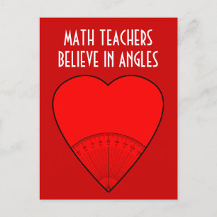 Postal Maestros de matemáticas creen en ángulos
