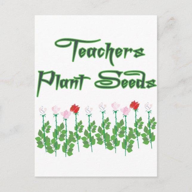 POSTAL MAESTROS PLANTAN SEMILLAS (Anverso)