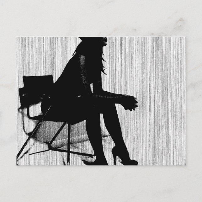 Postal Magdalen en negro (Anverso)