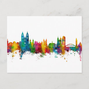 Postal Magdeburg Alemania Panorama